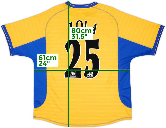 2000-01 Chelsea Away Shirt Zola #25 - 9/10 - (XL)