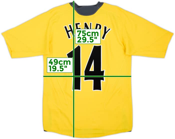 2005-06 Arsenal Away Shirt Henry #14 - 8/10 - (S)