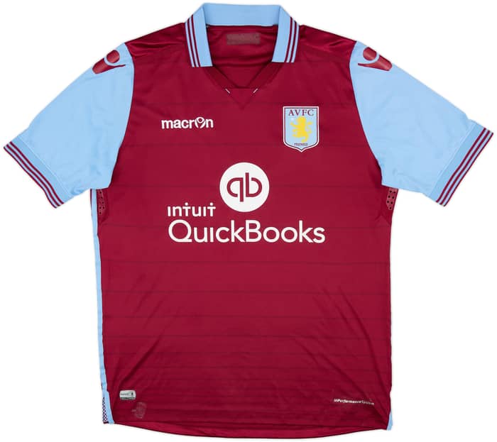 2015-16 Aston Villa Home Shirt Grealish #40 - 6/10 - (XL)