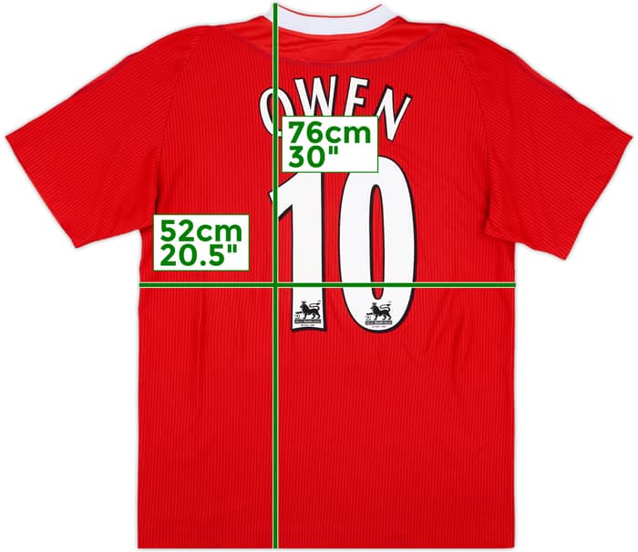 2002-04 Liverpool Home Shirt Owen #10 - 9/10 - (M)