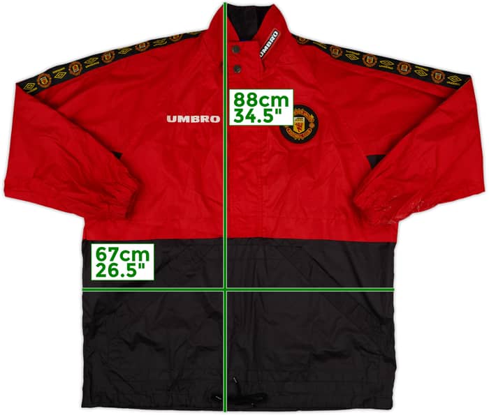 1996-97 Manchester United Umbro Rain Jacket - 8/10 - (M)