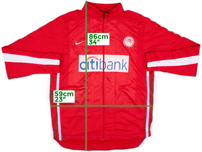 2007-08 Olympiakos Basketball Nike Track Jacket - 8/10 - (XL)