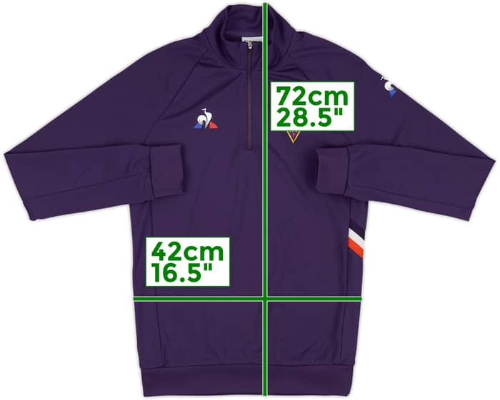 2019-20 Fiorentina Le Coq Sportif 1/4 Zip Drill Top - 5/10 - (XS)