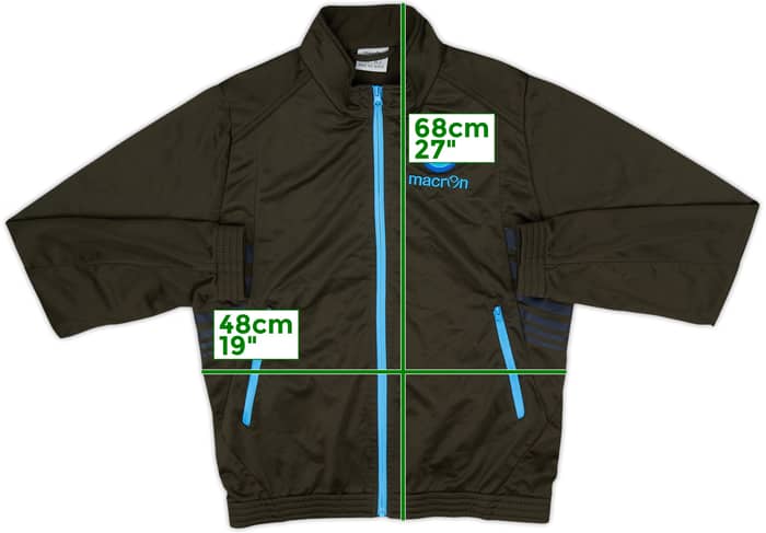 2014-15 Napoli Macron Track Jacket - 7/10 - (XL.Boys)