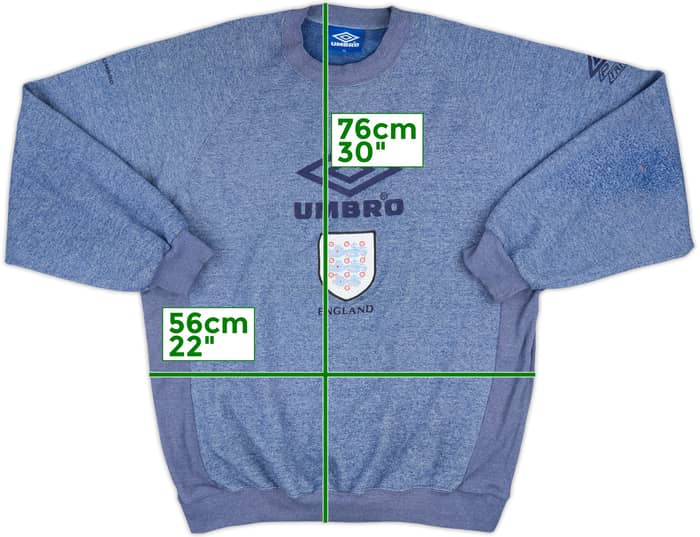 1996-98 England Umbro Sweat Top - 8/10 - (XL)