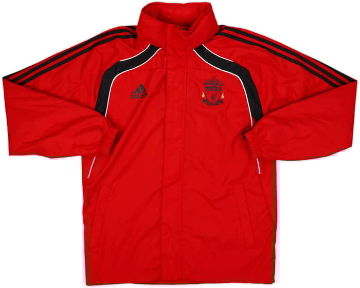 2010-11 Liverpool adidas Hooded Rain Jacket - 8/10 - (S/M)