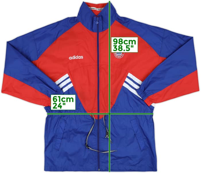 1995-96 Bayern Munich adidas Rain Jacket - 8/10 - (L/XL)