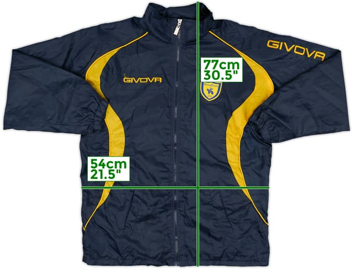 2009-10 Chievo Verona Givova Hooded Rain Jacket - 7/10 - (XS)