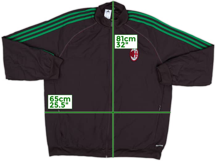 2013-14 AC Milan adidas Track Jacket - 10/10 - (XXL)
