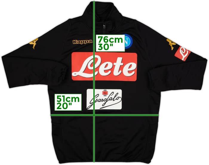 2015-16 Napoli Kappa 1/4 Zip Training Top - 7/10 - (XS)