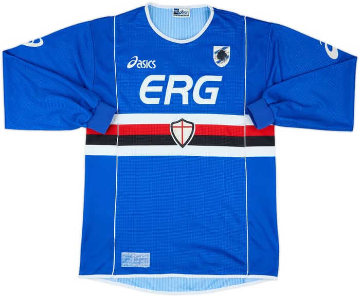 2002-03 Sampdoria Home L/S Shirt #18 - 5/10 - (XL)