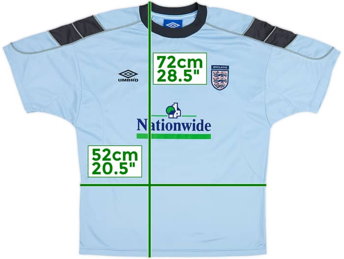 2000-01 England Umbro Training Shirt - 8/10 - (M)