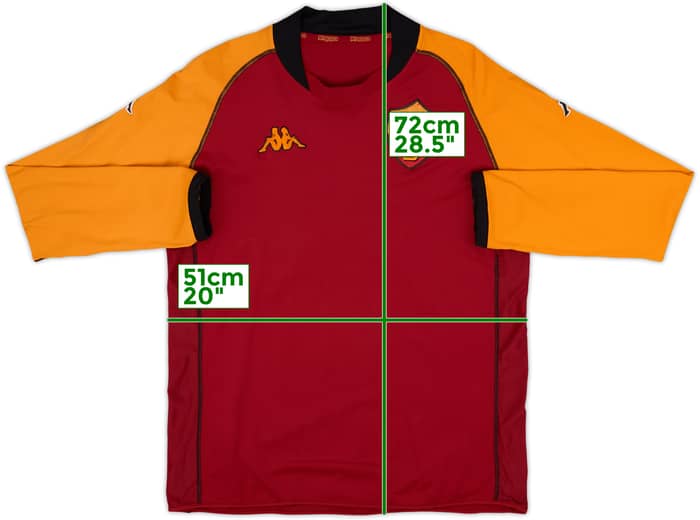 2002-03 Roma European Away L/S Shirt #18 - 3/10 - (XXL)