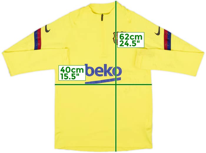 2020-21 Barcelona Nike 1/4 Zip Training Top - 5/10 - (L.Boys)