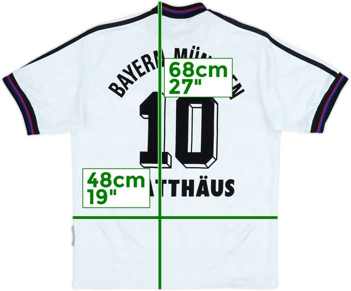 1996-98 Bayern Munich Away Shirt Matthaus #10 - 6/10 - (15-16 Years)