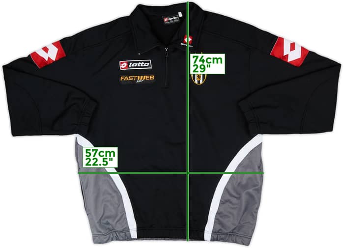 2001-02 Juventus Lotto 1/4 Zip Drill Top - 8/10 - (XL)