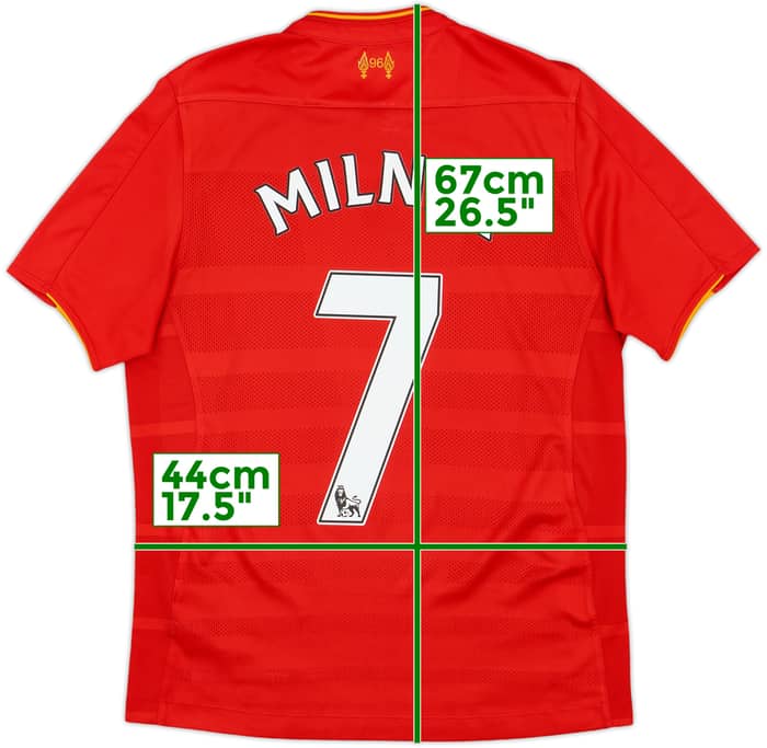 2016-17 Liverpool Home Shirt Milner #7 - 9/10 - (XL.Boys)
