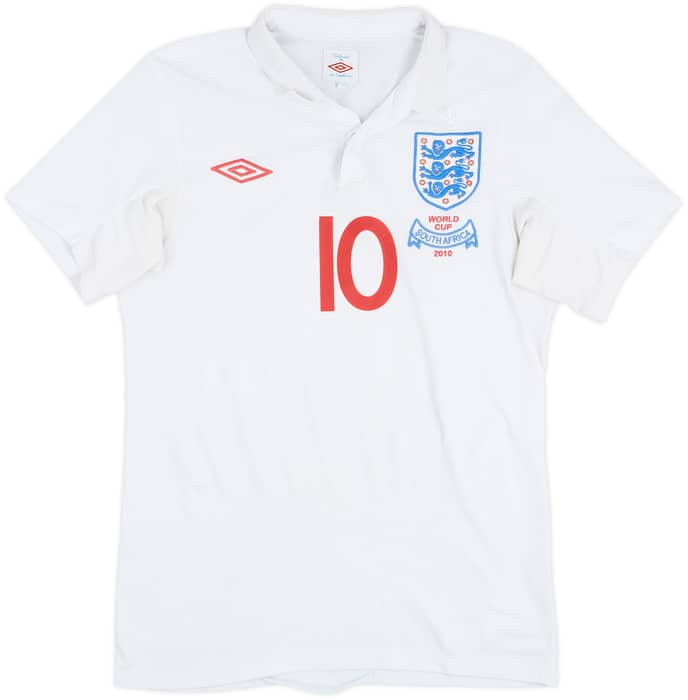 2009-10 England 'South Africa' Home Shirt Rooney #10 - 5/10 - (S)