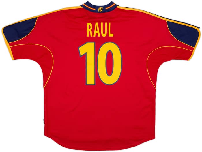 1999-02 Spain Home Shirt Raul #10 (XL)