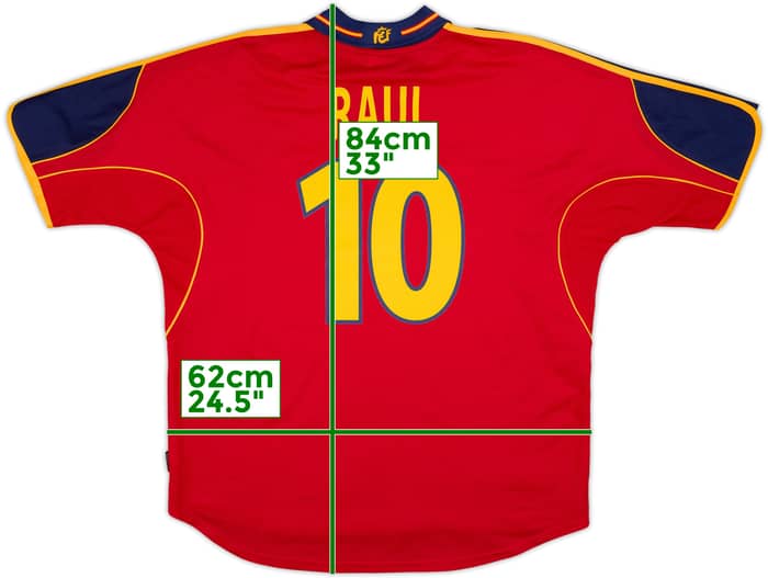 1999-02 Spain Home Shirt Raul #10 (XL)