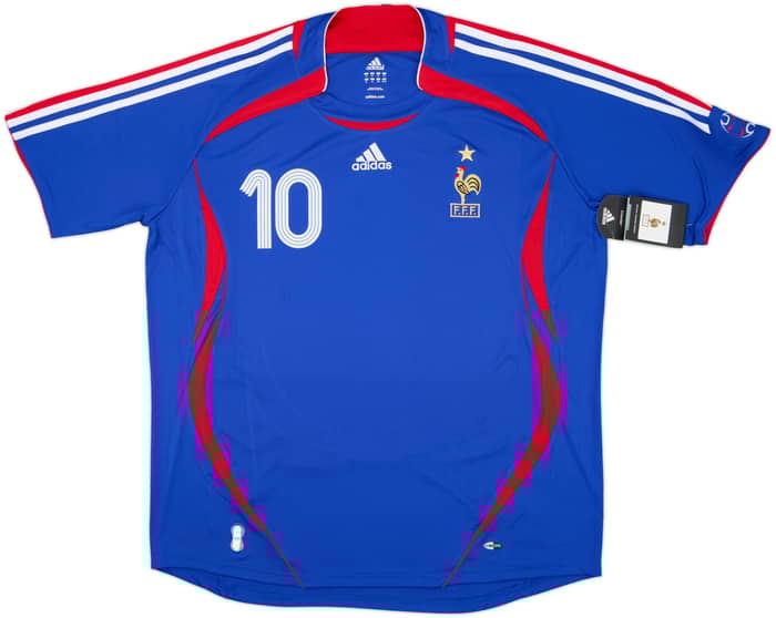 2006-07 France Home Shirt Zidane #10 (XL)