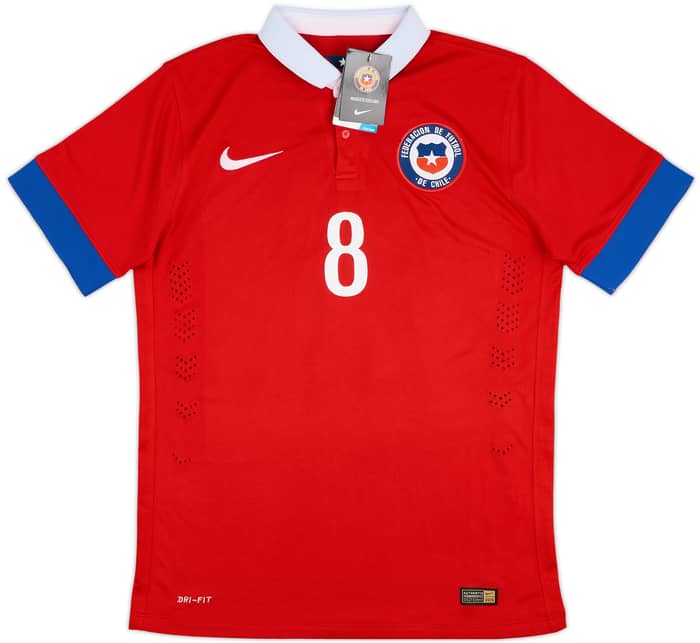 2015-16 Chile Authentic Home Shirt A. Vidal #8 (M)