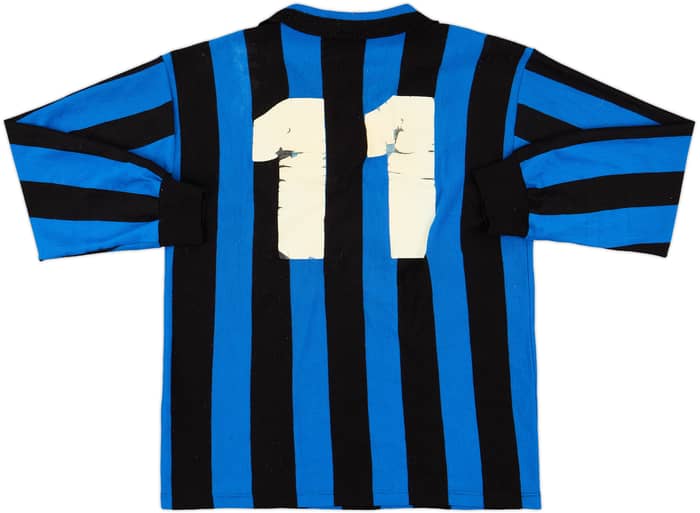 1990-91 Inter Milan Home L/S Shirt #11 - 5/10 - (L)