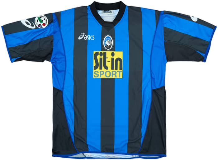 2005-06 Atalanta Match Issue Signed Home Shirt Zampagna #29