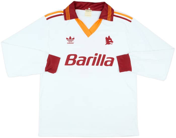 1992-93 Roma Match Issue Away L/S Shirt #15
