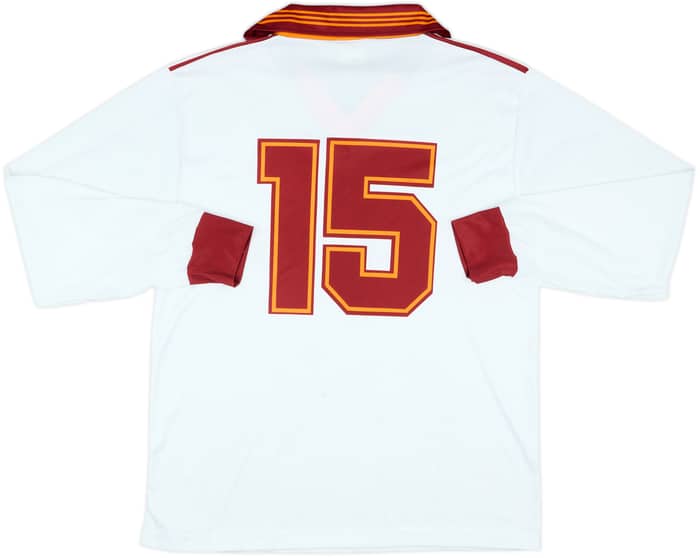 1992-93 Roma Match Issue Away L/S Shirt #15