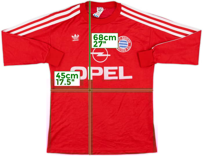 1989-91 Bayern Munich Home L/S Shirt - 9/10 - (S)