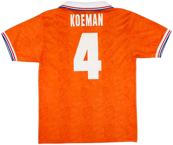 1994 Netherlands Home Shirt Koeman #4 - 8/10 - (L)