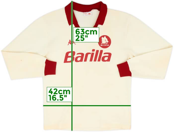 1983-86 Roma Away L/S Shirt - 8/10 - (M)