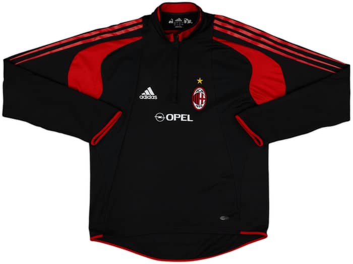 2004-05 AC Milan adidas 1/4 Zip Drill Top - 8/10 - (L)