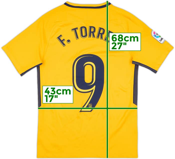 2017-18 Atletico Madrid Away Shirt F.Torres #9 - 10/10 - (S)
