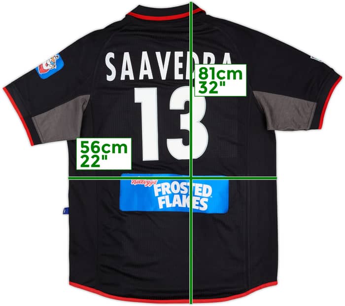 2001 Dallas Burn Match Issue Third Shirt Saavedra #13