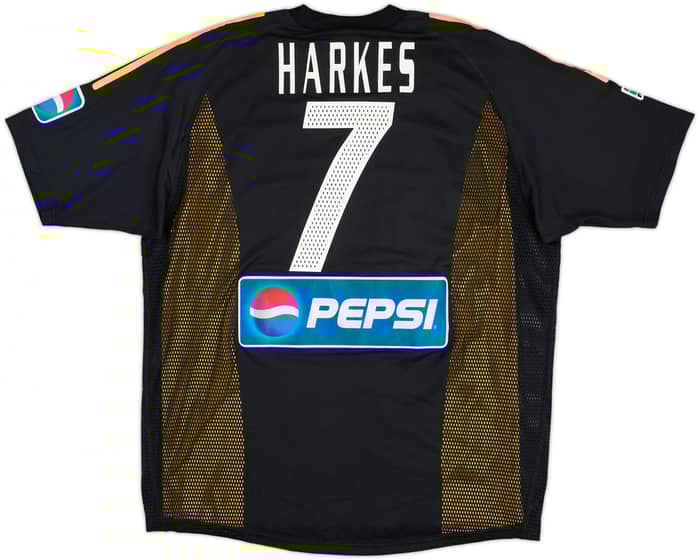 2002 Columbus Crew Match Issue Away Shirt Harkes #7