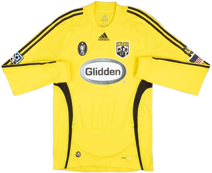 2009 Columbus Crew Match Issue Signed Home L/S Shirt Hejduk #2