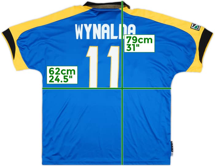 1999-00 Miami Fusion Match Issue Home Shirt Wynalda #11