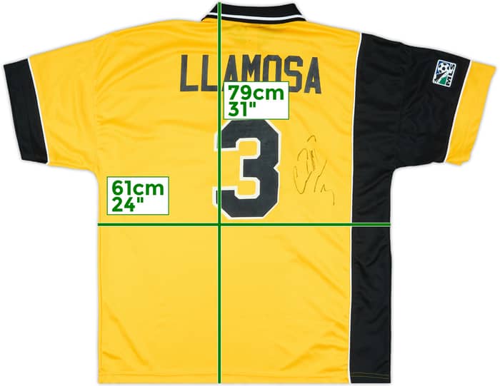 2001 Miami Fusion Match Issue Signed Third Shirt Llamosa #3