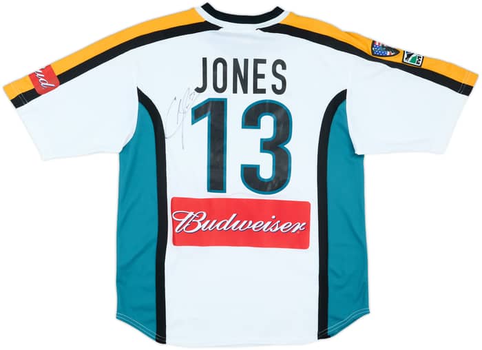 2000-02 LA Galaxy Match Issue Signed Away Shirt Jones #13