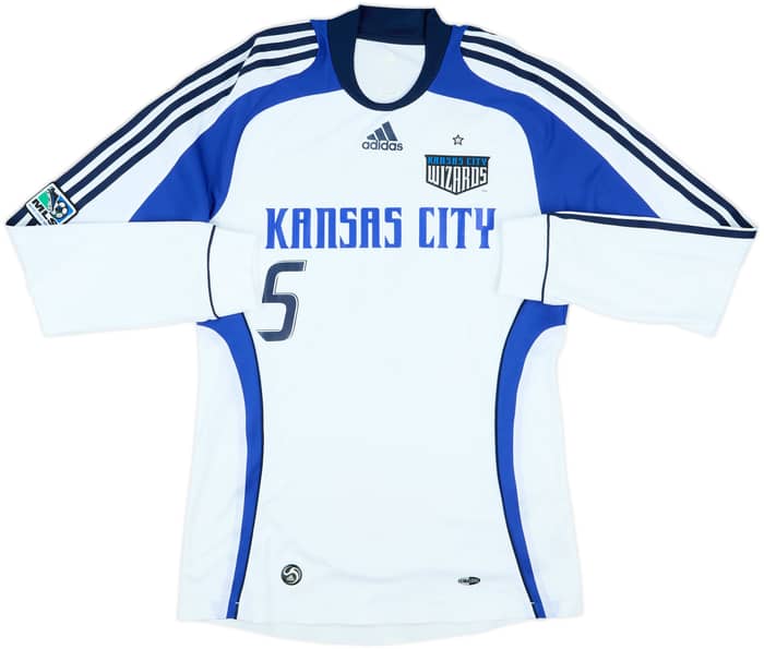 2008 Kansas City Wizards Match Issue Signed Away L/S Shirt Zavagnin #5