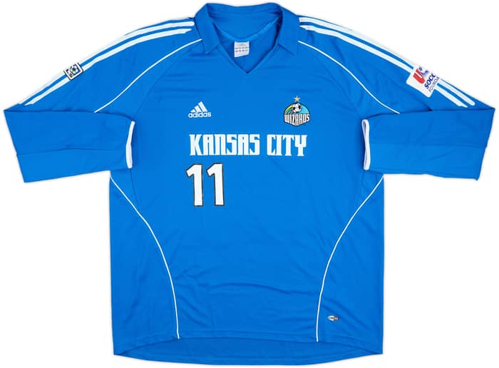2005 Kansas City Wizards Match Issue Home L/S Shirt Preki #11