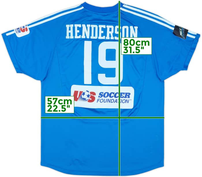 2000 Kansas City Wizards Match Issue MLS Cup Home Shirt Henderson #19