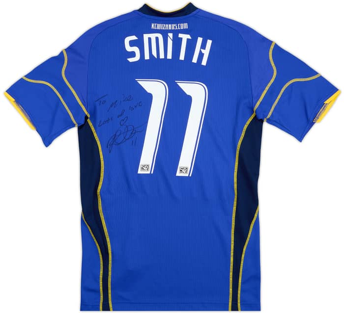 2010 Kansas City Wizards Match Issue Signed Home Shirt Smith #11