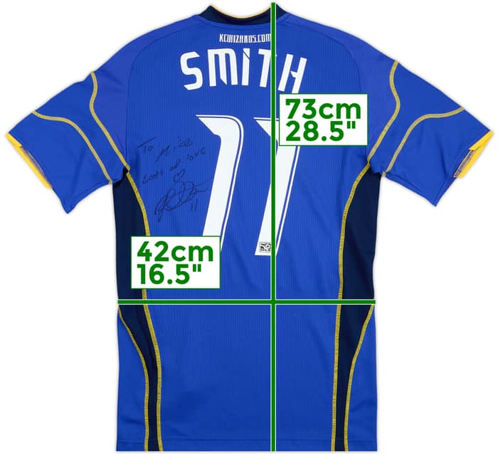 2010 Kansas City Wizards Match Issue Signed Home Shirt Smith #11