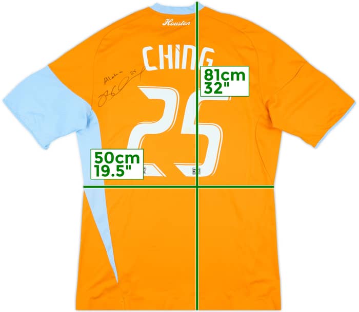 2009-10 Houston Dynamo Mach Issue Signed Home Shirt Ching #25