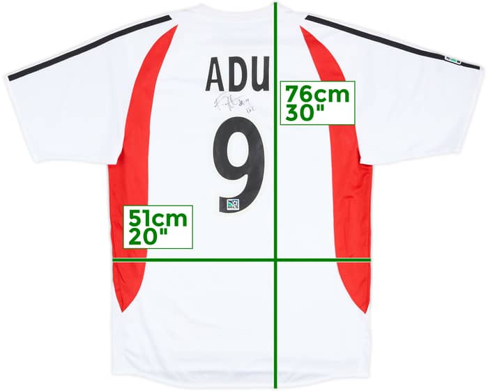 2004 DC United Match Issue Signed Away Shirt Adu #9