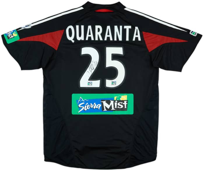 2005 DC United Match Issue Signed Home Shirt Quaranta #25