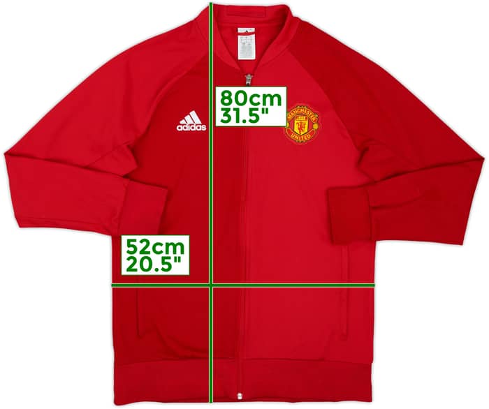 2016-17 Manchester United adidas Track Jacket - 6/10 - (L)